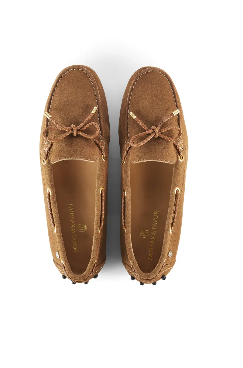 Fairfax and Favor Henley Driving Shoe Tan-4